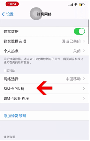 潢川苹果14维修网分享如何给iPhone14的SIM卡设置密码 