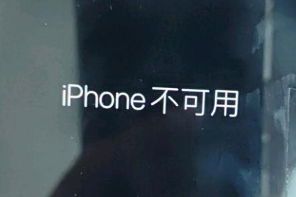 潢川苹果服务网点分享锁屏界面显示“iPhone 不可用”如何解决 